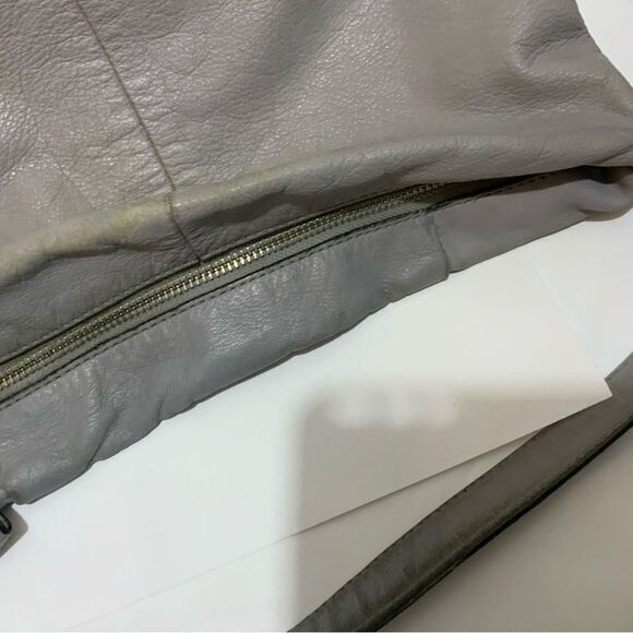 Coach Madison Isabelle Leather Hobo Purse Handbag Gray Crossbody 21224 - Picture 10 of 14